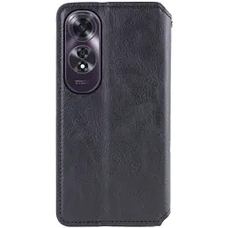 Шкіряний чохол-книжка GETMAN Cubic (PU) для Oppo A60 4G Чорний - мініатюра 3