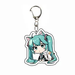 Брелок акриловий Вокалоїд Хацуне Міку Vocaloid Miku Hatsune 5 см