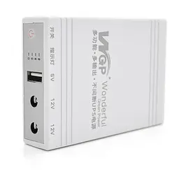 UPS ДБЖ безперебійне живлення для роутера/комутатора/PON WGP 5V/12V/12V, 1A, 8800mAh - мініатюра 2