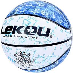 Баскетбольний м’яч Lekou №7 PU 8 панелей тренувальний 650 г