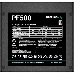 Блок живлення Deepcool PF500 500W (R-PF500D-HA0B-EU) [146216] - мініатюра 3