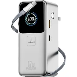 Зовнішній акумулятор WiWU PM501 15000mAh 67W Gray (6979107512751) [172714]