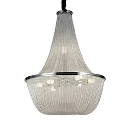 Люстра стельова LED Levistella 908D0029-8 Silver, 8 ламп, E14, срібний метал, неокласичний стиль - мініатюра 3