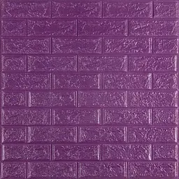 3D панель Sticker Wall самоклеюча 700x770x5мм цегла Фіолетова 016-5 SW-00000150