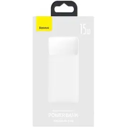 Зовнішній акумулятор Baseus PowerBank Bipow Overseas 15W 30000mAh White (PPBD050202) - мініатюра 7