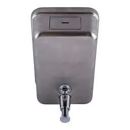 Дозатор для рідкого мила Hotec 13.111 Stainless Steel, Хром матовий - мініатюра 4