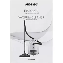 Пилосос Ardesto мішковий білий 800 Вт (VC-I-B800W) - мініатюра 14