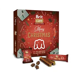 Адвент-календар для собак Brit Care Advent Calendar Christmas, ласощі, 24 шт.