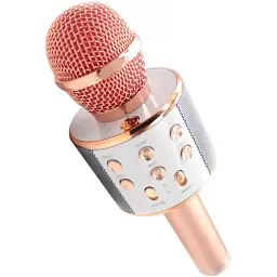 Караоке-мікрофон WS 858 бездротовий Rose Gold (au084) - мініатюра 2