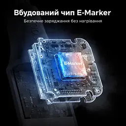Кабель UGREEN L537 USB-C - USB-C PD 240 Вт 1 м сірий (85973) - мініатюра 10