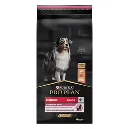 Сухой корм собак средней породы Purina Pro Plan Dog Medium Adult Sensitive Skin с лососем и рисом 14 кг 12375802