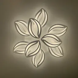 Стельова LED люстра біла на 9 пелюсток Line.F RGB підсвітка Немає - мініатюра 4