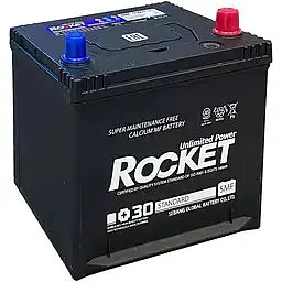 Автомобільний акумулятор ROCKET 6СТ-50Ah ASIA АзЕ 520А (CCA) SMF 55D20AL - мініатюра 2