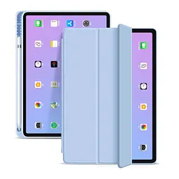 Чохол-книжка BeCover Tri Fold Soft TPU з кріпленням Apple Pencil для Apple iPad Air 4/5 2020/2022 10.9" Light Blue (711108) - мініатюра 3
