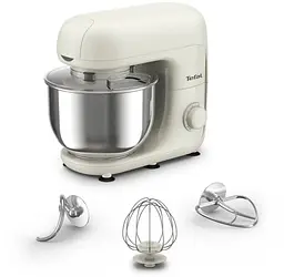 Міксер планетарний Bake Essential 800Вт, білий Tefal teh0026012 - мініатюра 1