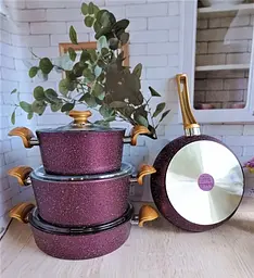 Набір посуду O.M.S. Collection 3105 Purple 7 предметів - мініатюра 2