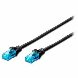 Патч-корд Digitus 5м, UTP, cat.5e, AWG 26/7, CCA, PVC, black (DK-1512-050/BL)