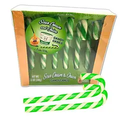 Льодяники-тростини Archie McPhee Sour Cream and Onion Candy Canes 108г - мініатюра 4