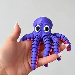 Восьминіг-антистрес 3D 32945 фіолетовий - мініатюра 5