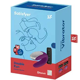 Смарт-вібратор для пар Satisfyer Double Fun (Violet) з пультом ДК - мініатюра 7