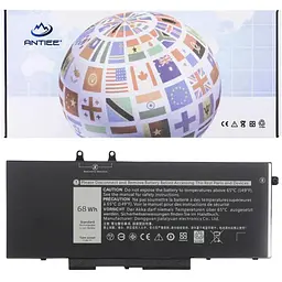 Antiee 4GVMP Акумулятор для ноутбука Dell Latitude 5400 5500 Precision 3540 Inspiron 7590 7591 7791 2 в 1 P84F P84F001 P42E P42E00