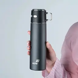 Термос Kite 500 мл чорний (K25-1224-1) - мініатюра 4