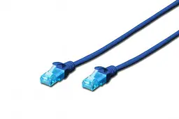 Патч-корд 10 м, UTP, синій, 2E, Cat.5e, Cu, LSZH (2E-PC5ECU-10LSZH-BLU)