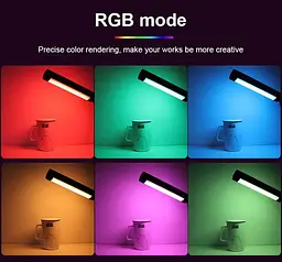 Світлодіодний світильник - підсвітка геймерська Luxceo V8 Portable RGB Video Light Gamer Lamp акб 2000mAh - мініатюра 7