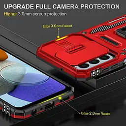 Ударостійкий чохол Camshield Army Ring для Samsung Galaxy A14 4G/5G Червоний / Red - мініатюра 4