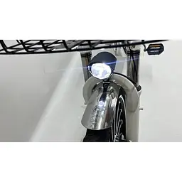 Електровелосипед Minako V4 PRO двомісний 800W/60V/24Ah із заднім амортизатором сірий - мініатюра 7