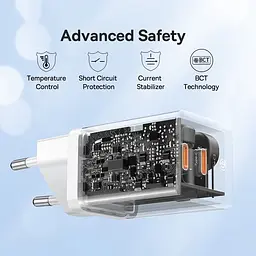 МЗП Baseus GaN5 Pro OS + Type-C to Type-C 40W (CCGP18010) White - мініатюра 3