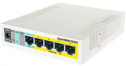 Комутатор Mikrotik RB260GSP, 5 Gigabit ports and SFP cage, SwOS, plastic case, PSU, POE-OUT - мініатюра 3