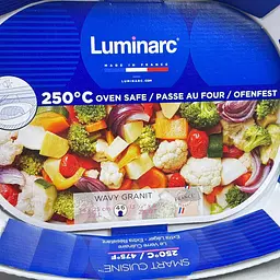 Форма скляна Luminarc Smart Cuisine Wavy Granit для запікання овальна 34 x 25 см (X1629) - мініатюра 4