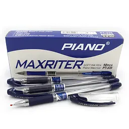 Набір ручок, олійних Piano Maxriter, 10 шт., 0.6 мм, синій, 335_1-PT