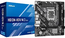 Материнська плата AsRock H610M-HDV/M.2 R2.0 (H610M-HDV/M.2 R2.0) (Socket 1700, Intel H610, Micro-ATX) - мініатюра 5