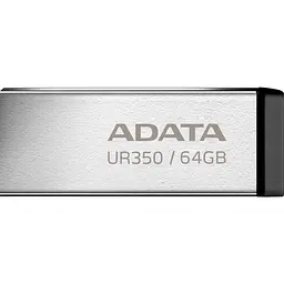 Флеш-накопичувач Adata Flash 64Gb USB 3.2 UR 350 Silver/Black (UR350-64G-RSR/BK)