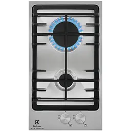 Варильна поверхня газова Electrolux 30 см чавун доміно нержавіюча сталь