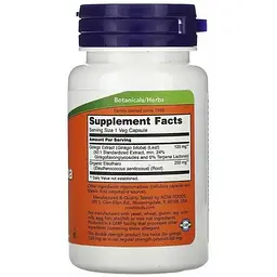 Гінкго білоба Now Foods Ginkgo Biloba подвійна сила 120 мг 50 вегетаріанських капсул - мініатюра 2