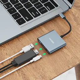Конвертор USB Hub Kakusiga KSC-750 Type-C на USB 3.0 HDMI Type-C PD - мініатюра 8