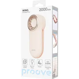 Портативний вентилятор Proove Wing Peach (PFWG04002007) [169122] - мініатюра 5