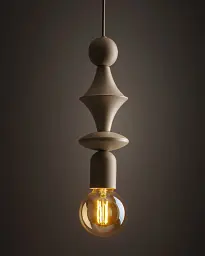 Підвісний світильник, люстра TK Lighting 10870 Tower E27 1x15W IP20 пісочний - мініатюра 2