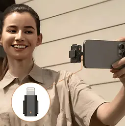 Адаптер-перехідник для мікрофона DJI Mic 2 Lightning, Чорний (CP.RN.00000334.01) - мініатюра 3