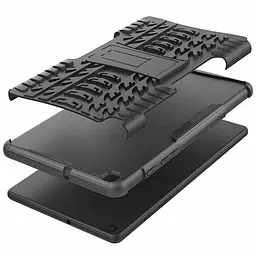 TPU+PC чохол Protector Stand для Samsung Galaxy Tab A8 10.5 (2021) Black - мініатюра 4