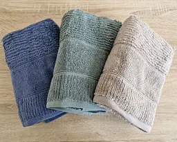 Набір турецьких махрових рушників Cestepe MicroCotton Premium 3 штуки 50x90 + 3 штуки 70х140 Nevara 2 щільність 600 г/м2 - мініатюра 6