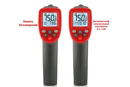 Пірометр безконтактний цифровий -50-750 °C WINTACT WT700 - мініатюра 6