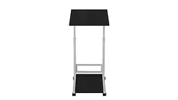 Стіл приставний Ferrum-decor Френу 62x40x60 метал Білий ДСП Венге 16мм (FRD-102514) - мініатюра 3