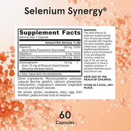 Синергія Селену Jarrow Formulas Selenium Synergy 200 мг 60 капсул - мініатюра 8