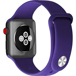 Ремінець Uwatch Silicone Strap for Apple Watch 42/44 mm Deep Purple - мініатюра 2