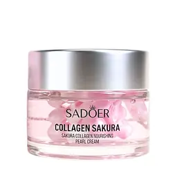 Крем для обличчя живильний Sadoer з колагеном і сакурою, 50 г - мініатюра 2