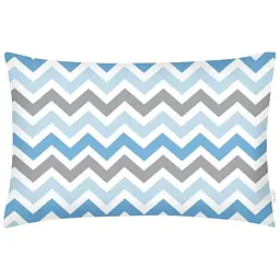 Наволочка Cosas G&B zigzag 40х60 см бірюзова (ZigGreyBlue_40)